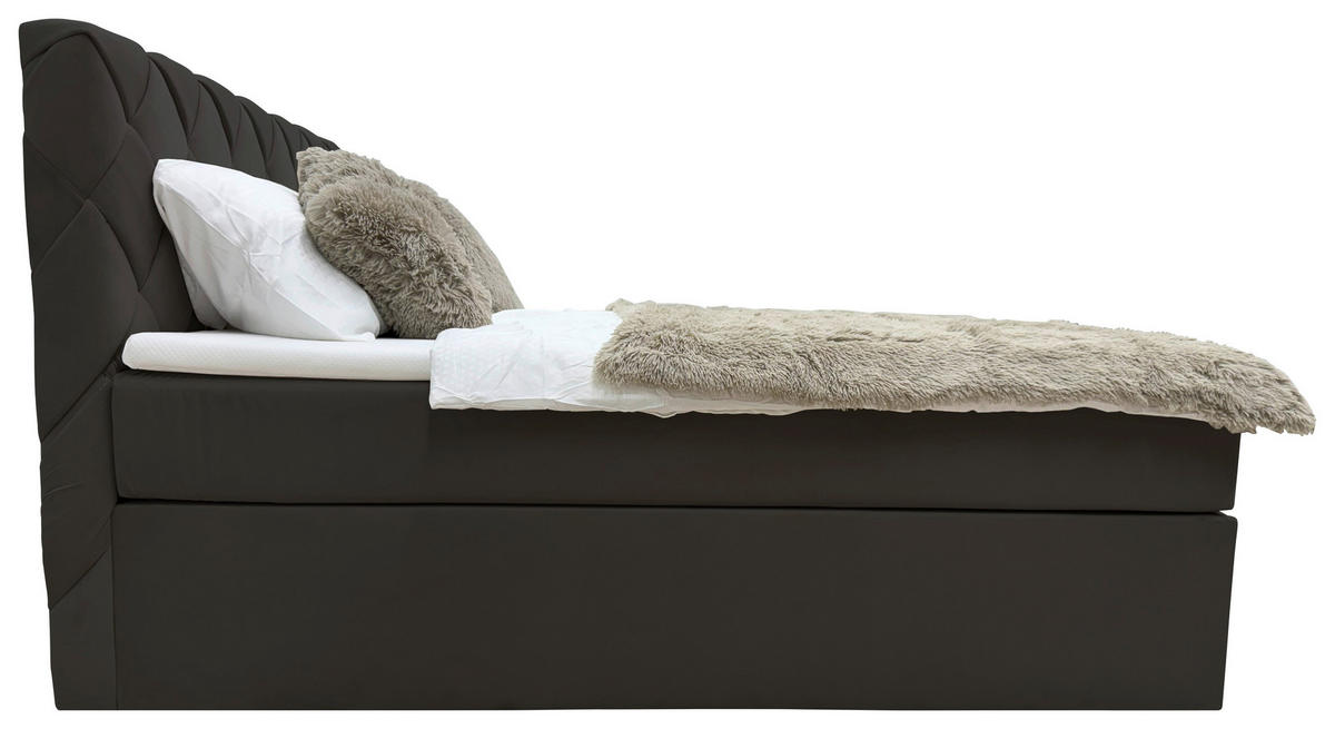 AMERICKÁ POSTEĽ, 140/200 cm, čierna - čierna, Modern, textil (140/200cm) - Livetastic