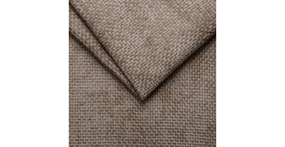 ECKSOFA Braun Struktur - Schwarz/Braun, KONVENTIONELL, Textil/Metall (274/194cm) - Carryhome