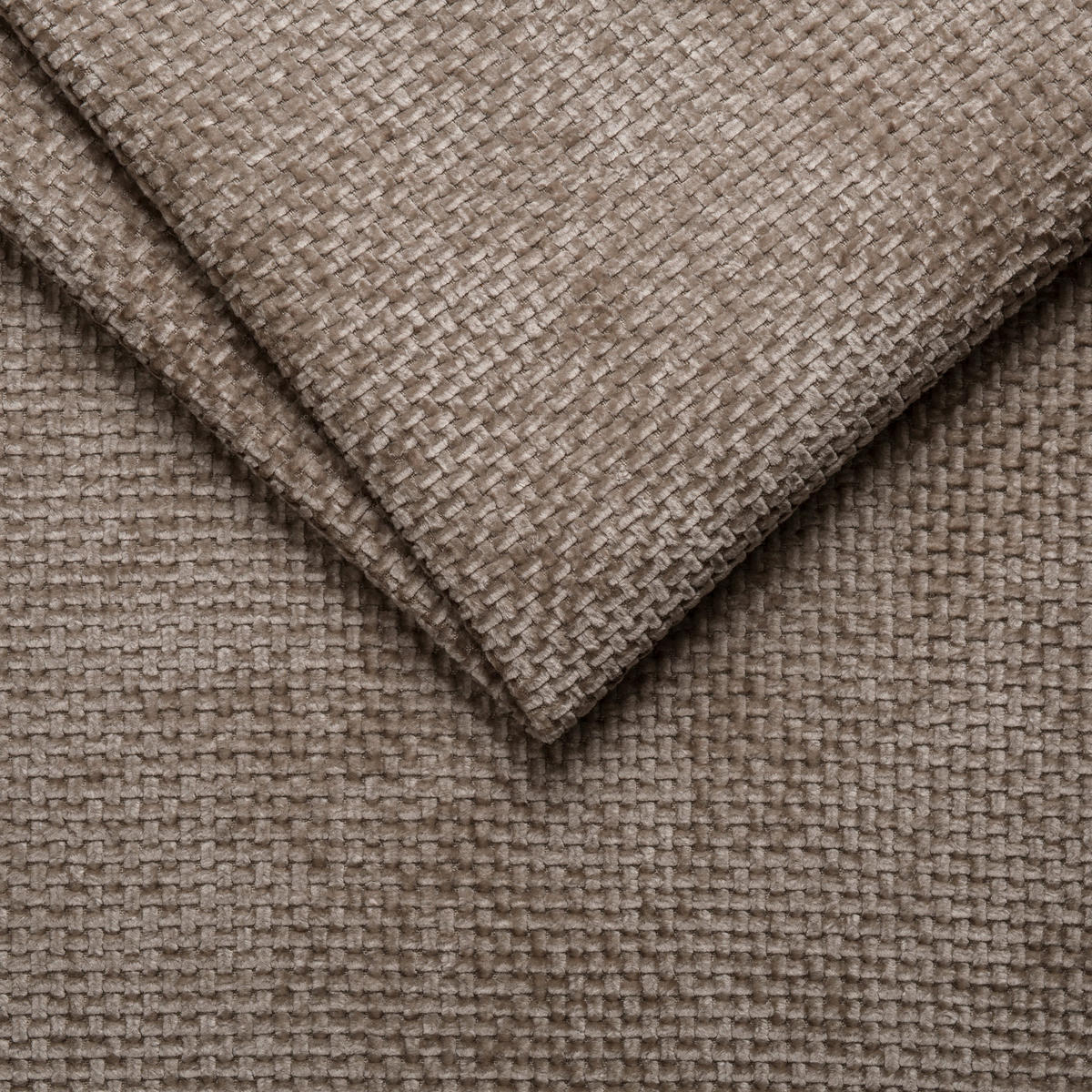 ECKSOFA Braun Struktur  - Schwarz/Braun, KONVENTIONELL, Textil/Metall (274/194cm) - Carryhome
