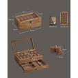 UHRENBOX - Nussbaumfarben, Trend, Glas/Holz (34/12.5/19cm) - Boxxx