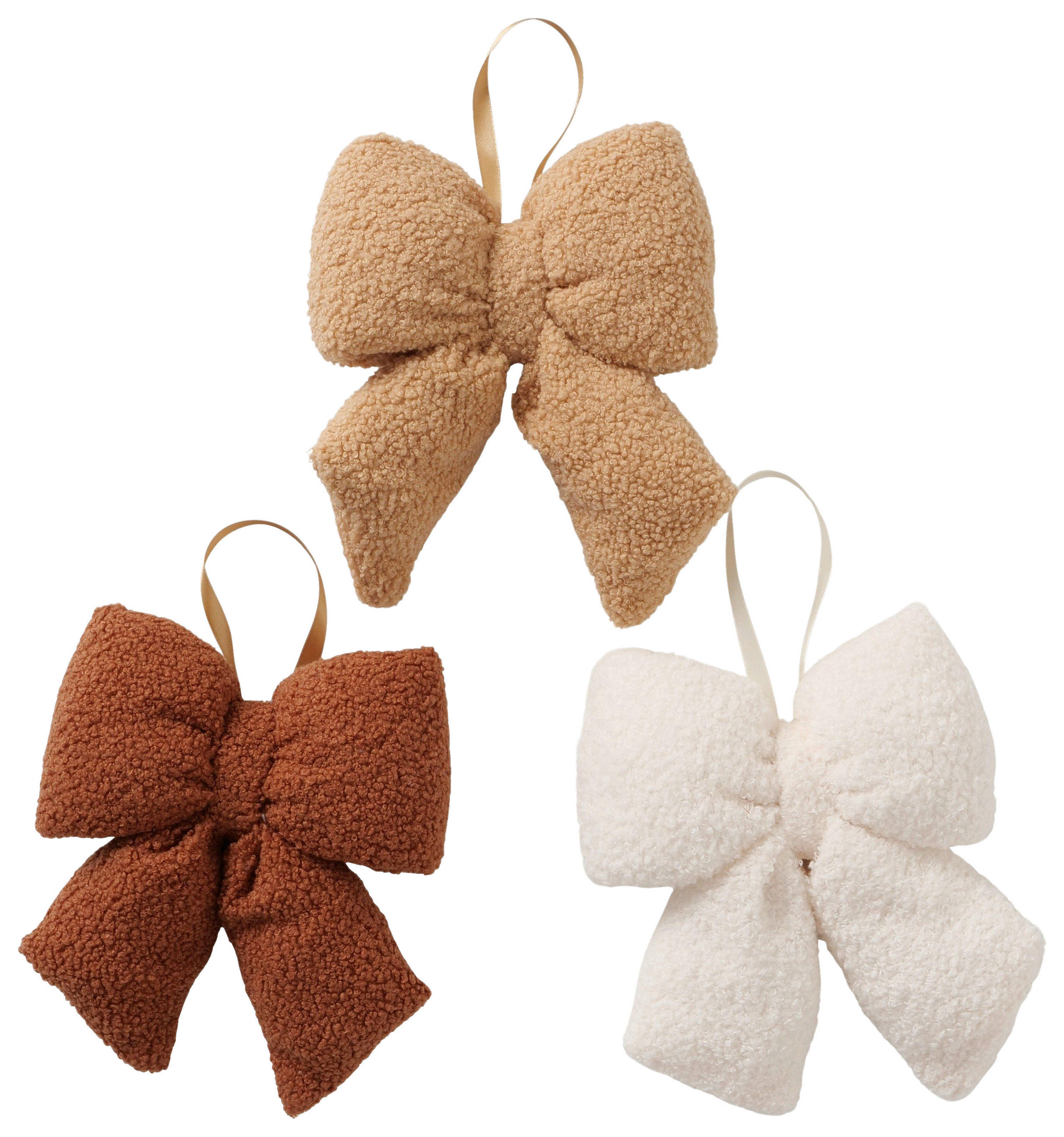 DEKOHÄNGER  - Hellbraun/Beige, LIFESTYLE, Textil (21/21/6,5cm)