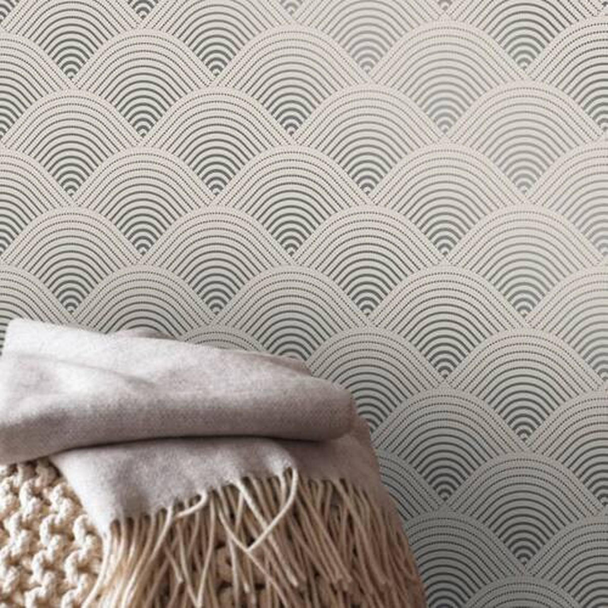 NON WOVEN-TAPET 53/1000 cm  - taupe, Basics, papper/plast (53/1000cm)