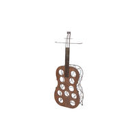 FLASCHENREGAL  - Schwarz/Braun, Design, Holzwerkstoff/Metall (20/40/106cm) - MID.YOU