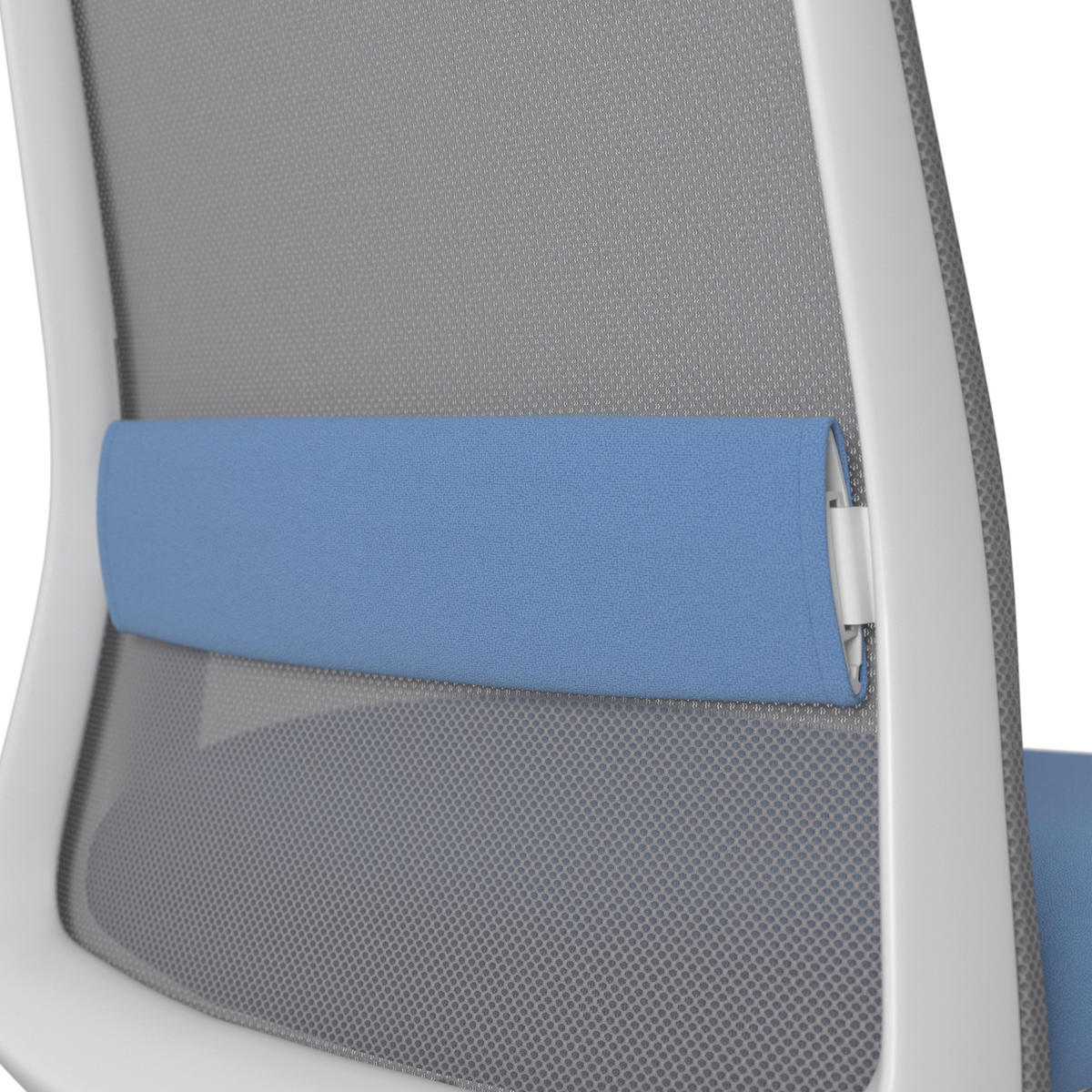 DREHSTUHL Grau, Türkis, Weiß  - Türkis/Weiß, MODERN, Kunststoff/Textil (70/103-115/70cm)