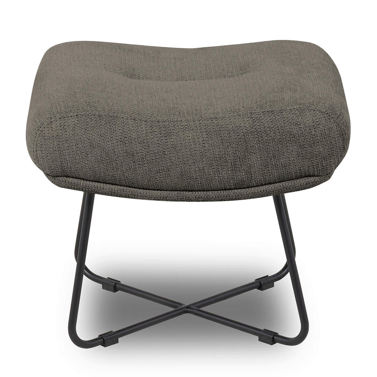 SESSELSET in Chenille Graphitfarben  - Schwarz/Graphitfarben, Design, Textil/Metall (67cm) - Livetastic