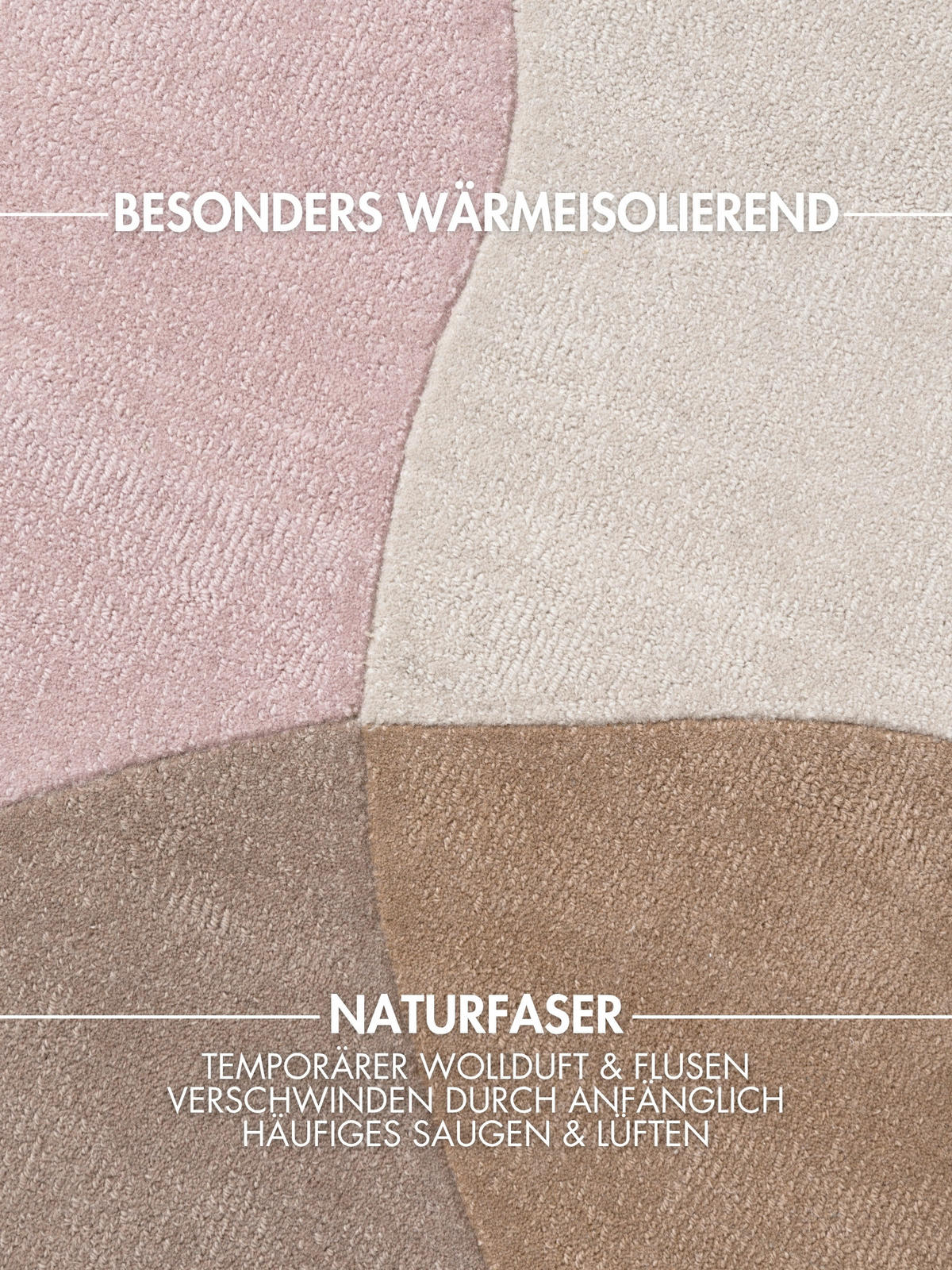 WOLLTEPPICH 200 cm Hackney Creme, Multicolor Blatt  - Multicolor/Creme, Basics, Textil (200cm) - Ted Baker