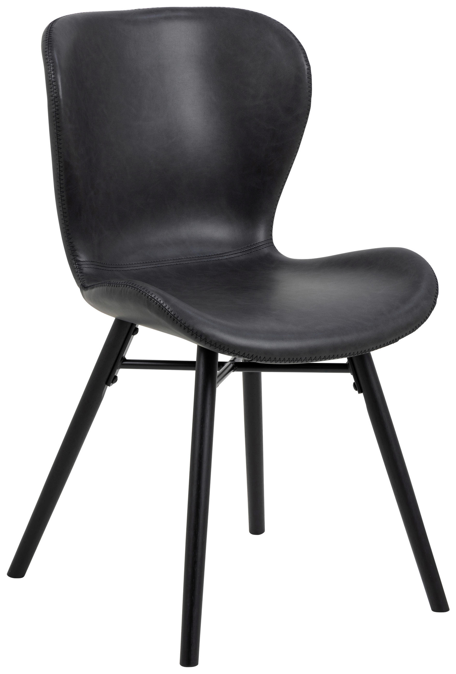Ambia Home Stuhl Schwarz 47x82.5x56 cm