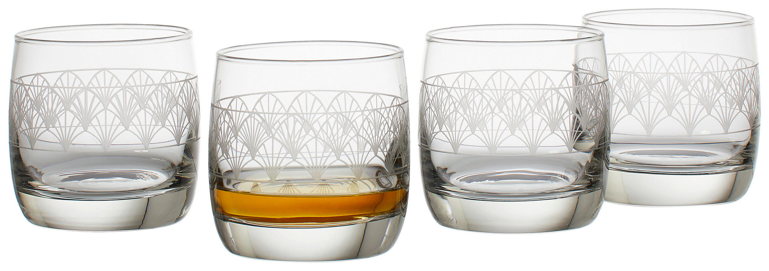 GLÄSERSET Paradisio 4-teilig - Transparent, Trend, Glas (19/15,5/24cm) - Creatable