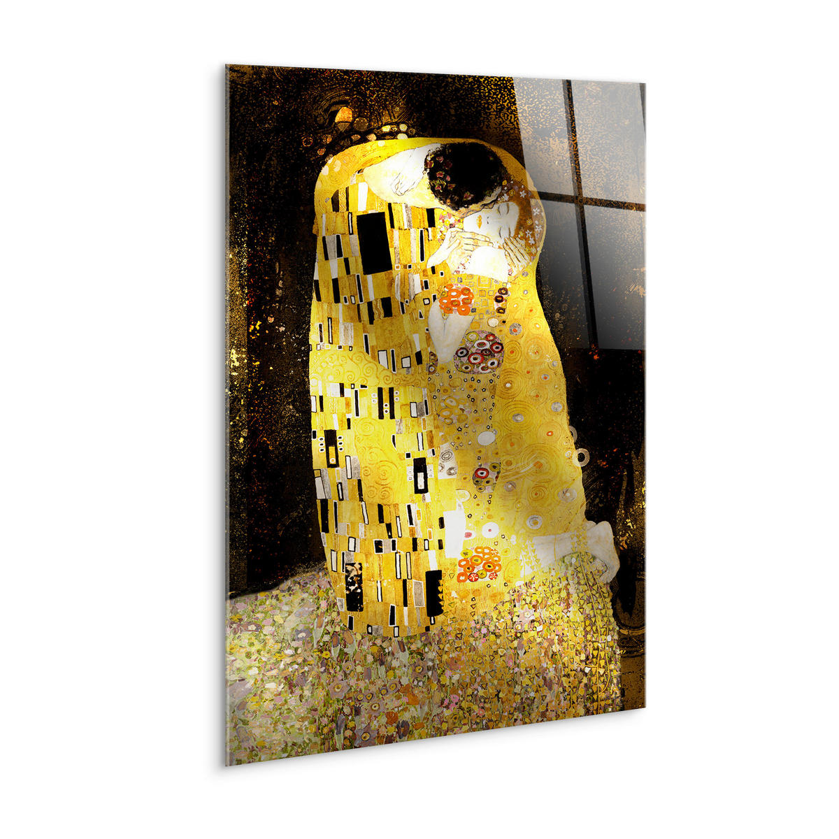 GLASBILD Abstraktes 70/100 cm  - Multicolor, Basics, Glas/Papier (70/100cm)