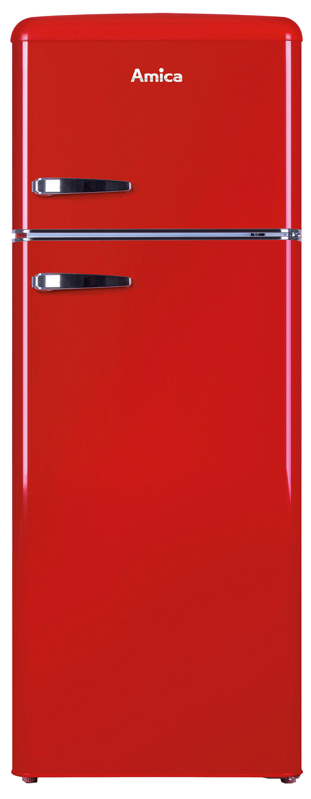 KÜHL-GEFRIER-KOMBINATION 55/144/61,5 cm KGC15630R  - Rot, Basics, Metall (55/144/61,5cm) - Amica