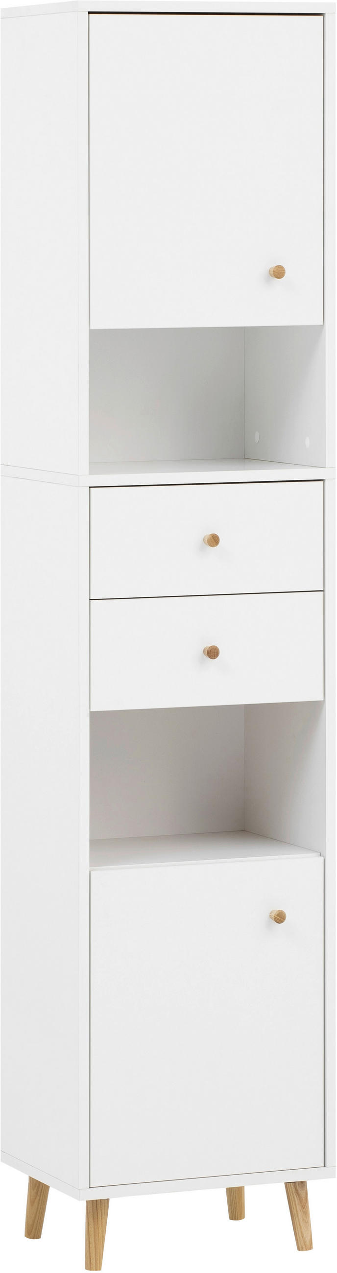 HOCHSCHRANK 40,3/180,6/33,1 cm  - Eichefarben/Eschefarben, MODERN, Holz/Holzwerkstoff (40,3/180,6/33,1cm) - Stylife