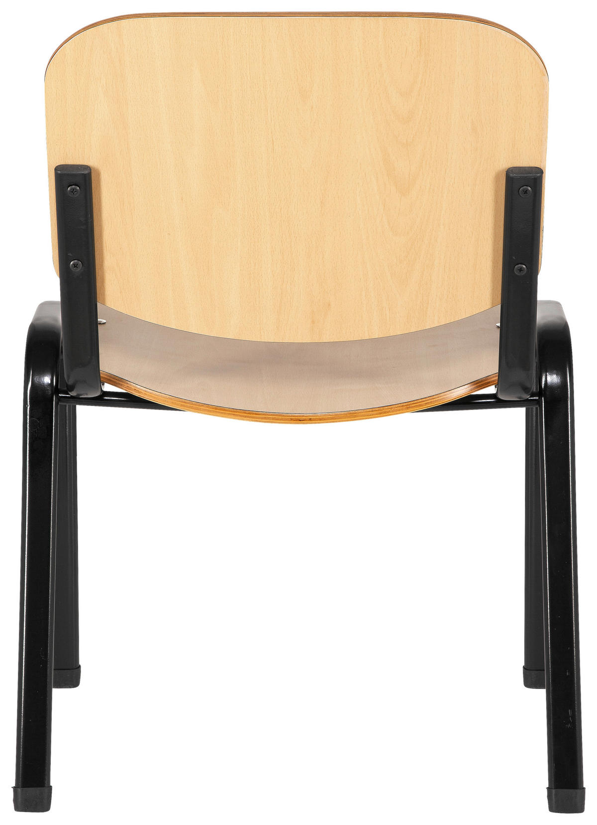 BESUCHERSTUHL  in Schwarz, Buchefarben  - Buchefarben/Schwarz, Basics, Holz/Metall (58/81/48cm) - MID.YOU