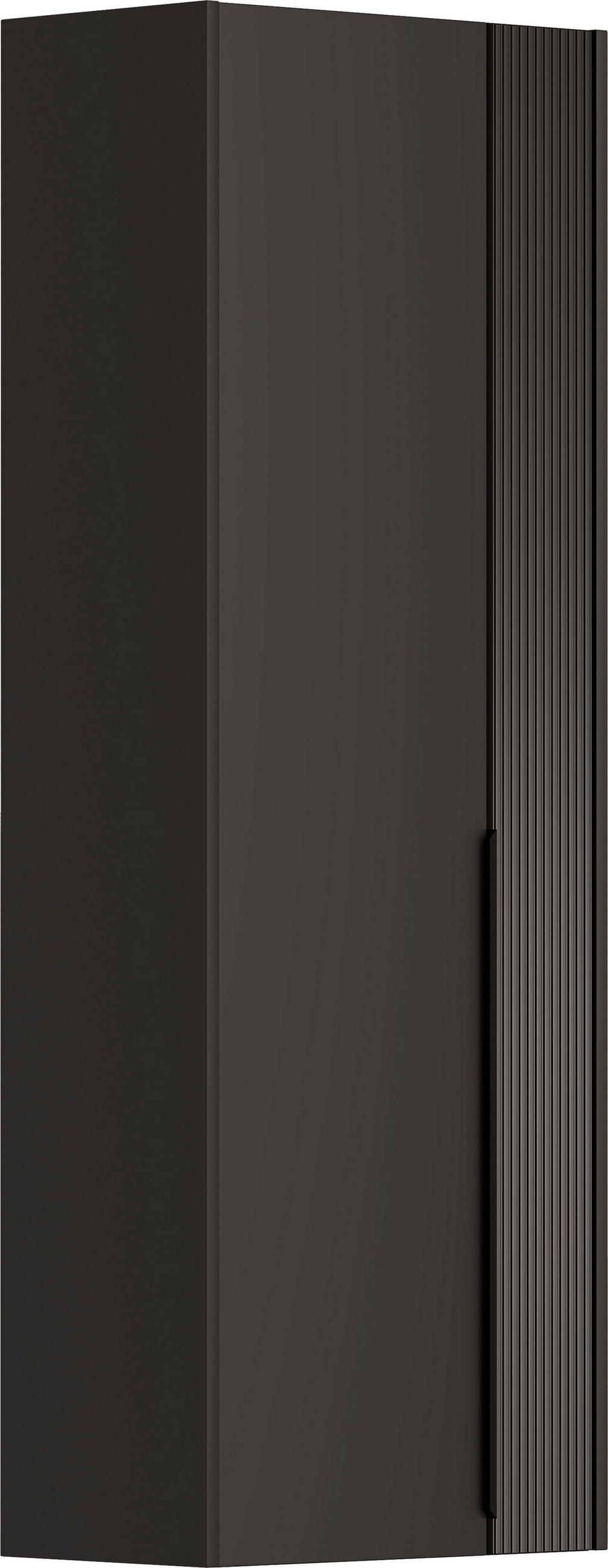 GARDEROBENSCHRANK 58/165/34 cm  - Anthrazit/Schwarz, Design, Glas/Holzwerkstoff (58/165/34cm) - Dieter Knoll