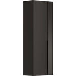 GARDEROBENSCHRANK  in 58/165/34 cm  - Anthrazit/Schwarz, Design, Glas/Holzwerkstoff (58/165/34cm) - Dieter Knoll