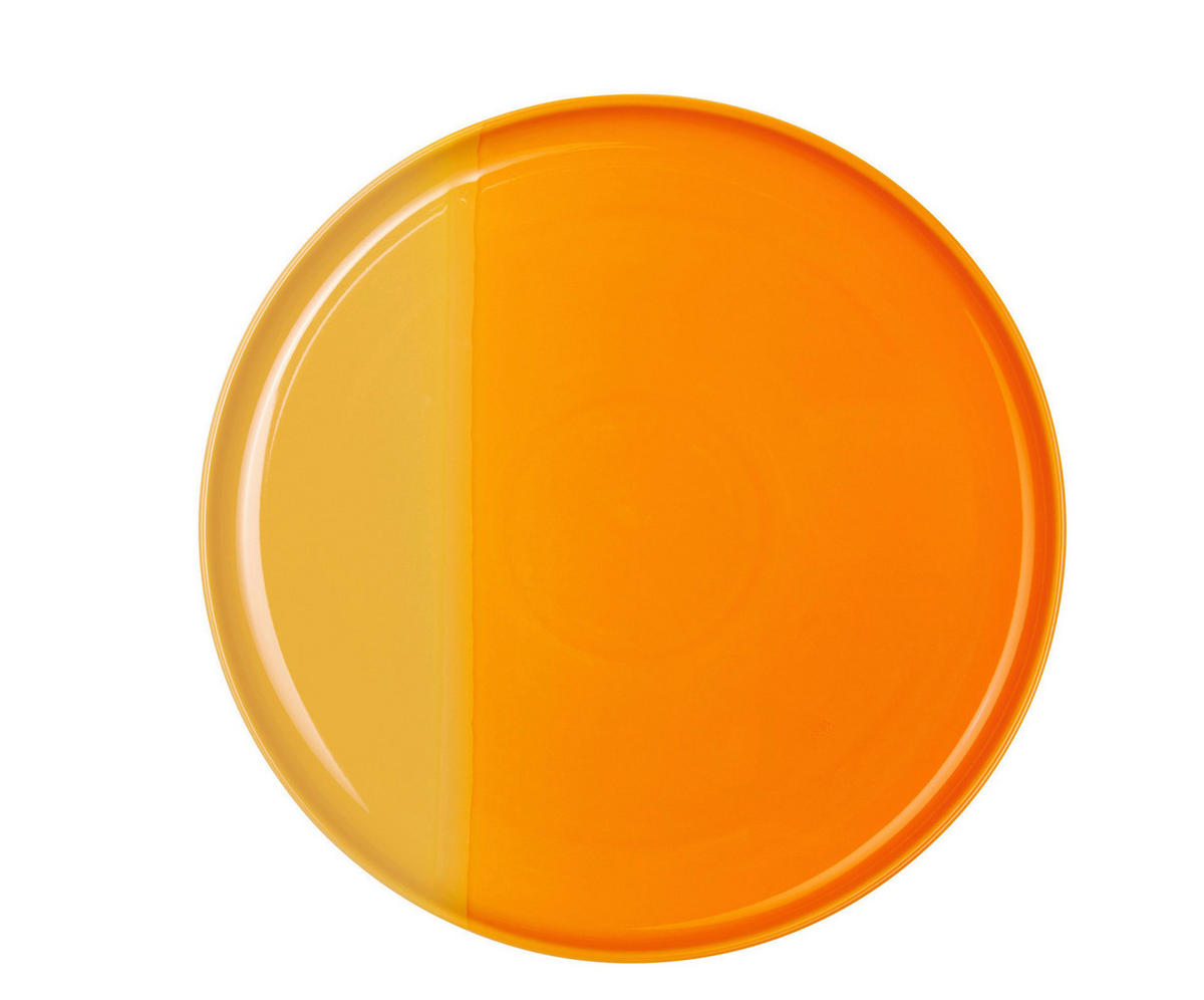 SPEISETELLER Gelb, Orange 26,5/2,1 cm joy  - Gelb/Orange, KONVENTIONELL, Keramik (26,5/2,1cm) - ASA