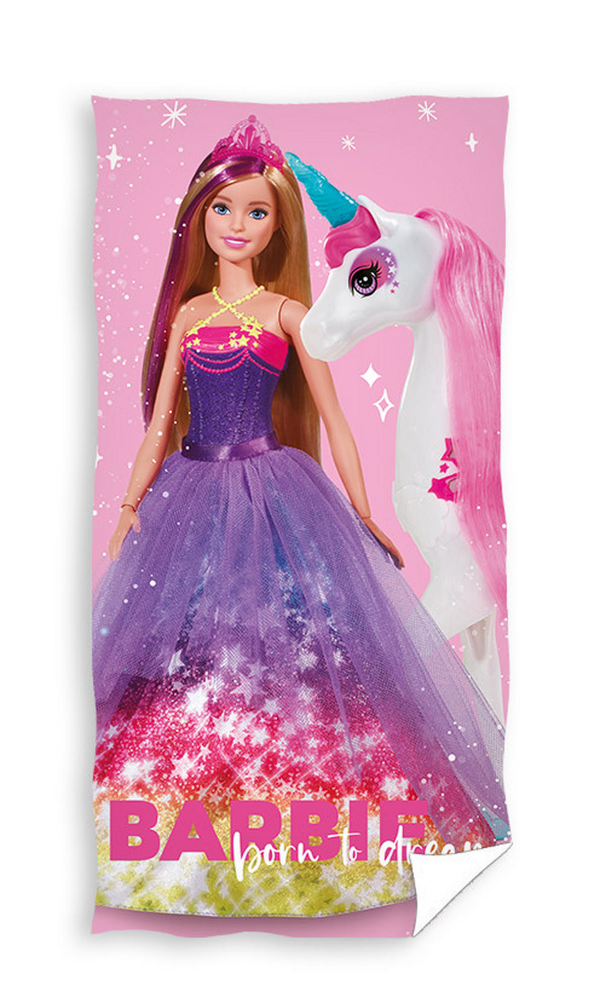 PEŠKIR ZA PLAŽU 70/140 cm , višebojna  - višebojna, Osnovno, tekstil (70/140cm) - Barbie