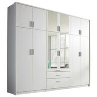 DREHTÜRENSCHRANK in Klar, Weiss  - Klar/Weiss, Design, Glas/Holzwerkstoff (275/231/56cm) - Rauch Möbel