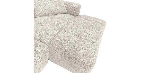 ECKSOFA  in Chenille Creme, Beige  276/170 cm  - Beige/Creme, KONVENTIONELL, Kunststoff/Textil (276/170cm) - Carryhome