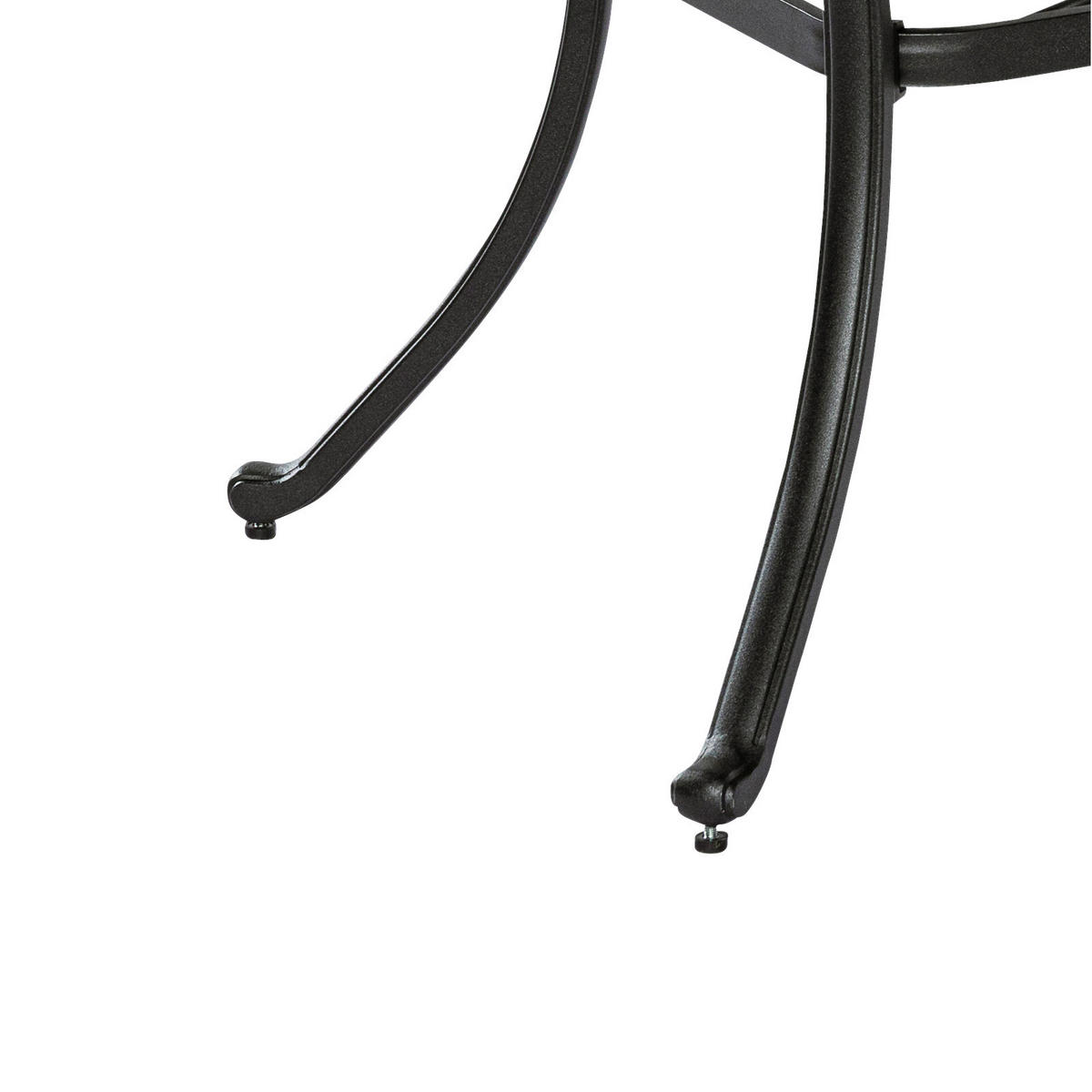 GARTENTISCH 140/80/73 cm Metall rechteckig  - Schwarz, KONVENTIONELL, Metall (140/80/73cm) - Gardenson