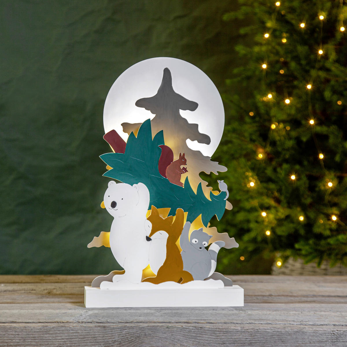 DEKOBAUM - Multicolor, Basics, Holz (28/6/45cm) - Eglo