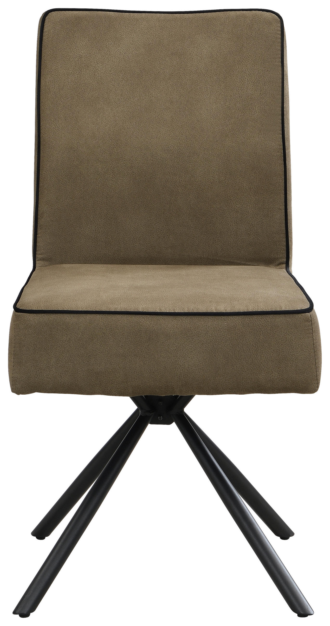 STUHL - Schwarz/Grün, Design, Textil/Metall (46,5/91/62,5cm) - Ambia Home