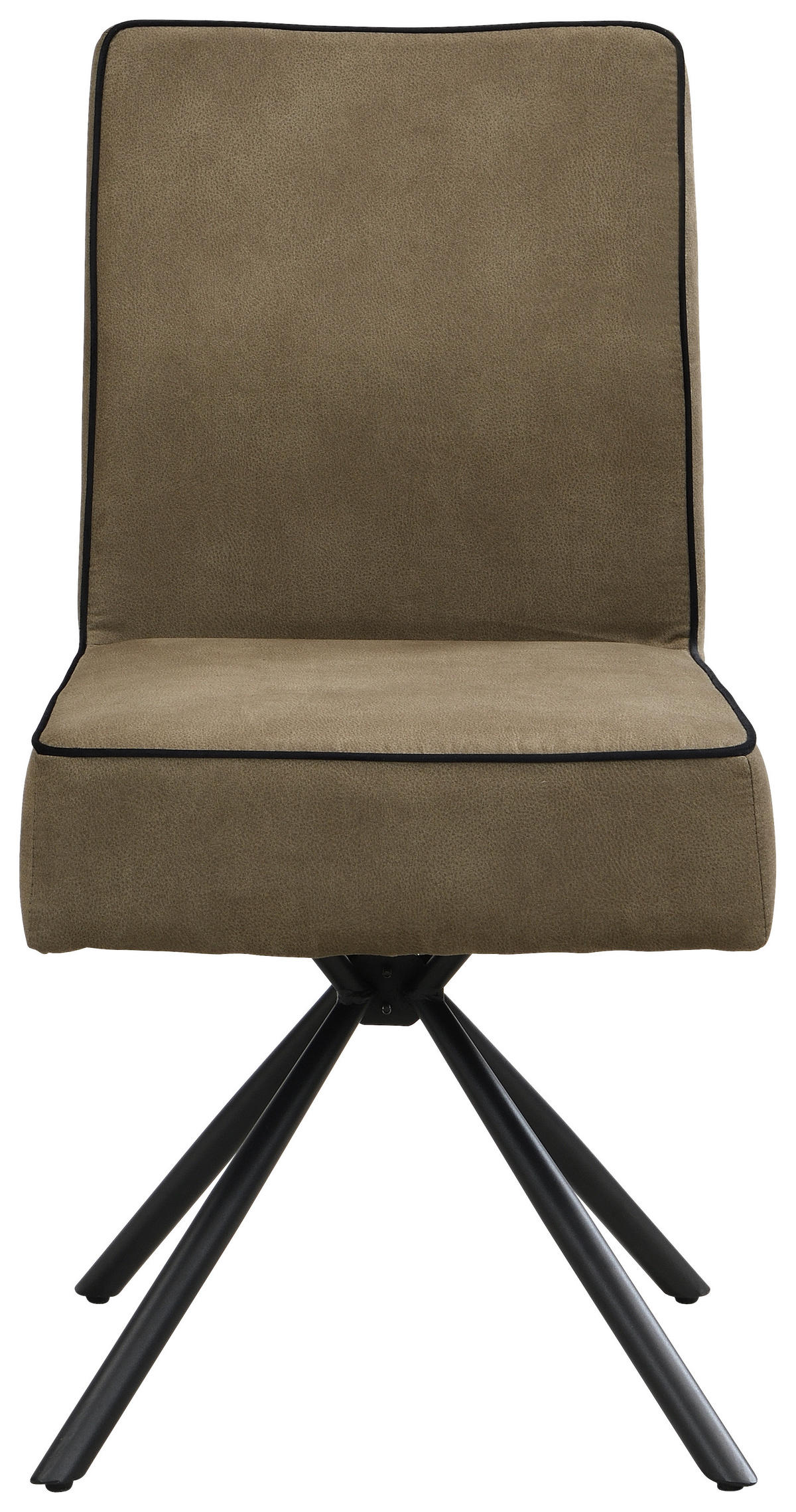 STUHL - Schwarz/Grün, Design, Textil/Metall (46,5/91/62,5cm) - Ambia Home