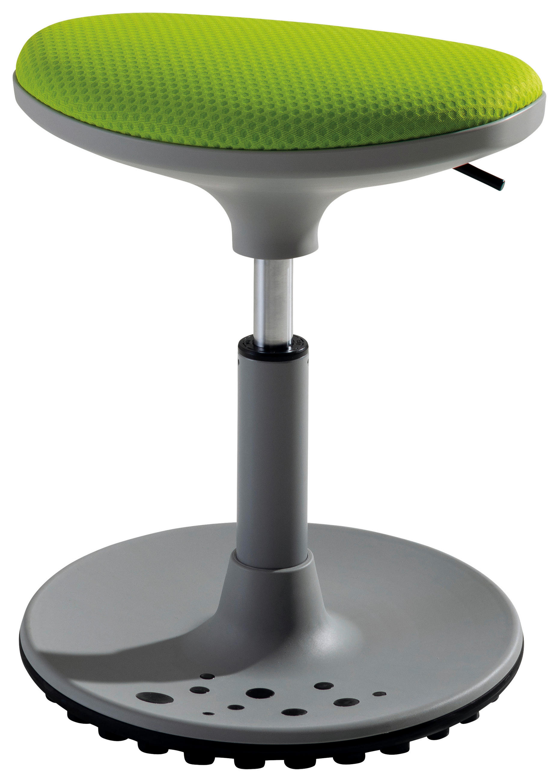 BÜROHOCKER   Grau, Limette  - Limette/Grau, Design, Kunststoff/Textil (38/48/27,5cm) - Paidi