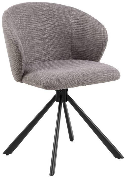 ŽIDLE, šedavě hnědá - černá/šedavě hnědá, Design, kov/textil (46/80/58cm) - MID.YOU