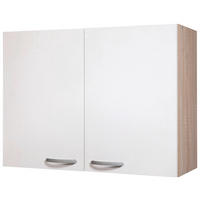 KUHINJSKI GORNJI ELEMENT  80/60/31,6 cm   - bijela/boje aluminija, Design, drvni materijal/metal (80/60/31,6cm) - Boxxx