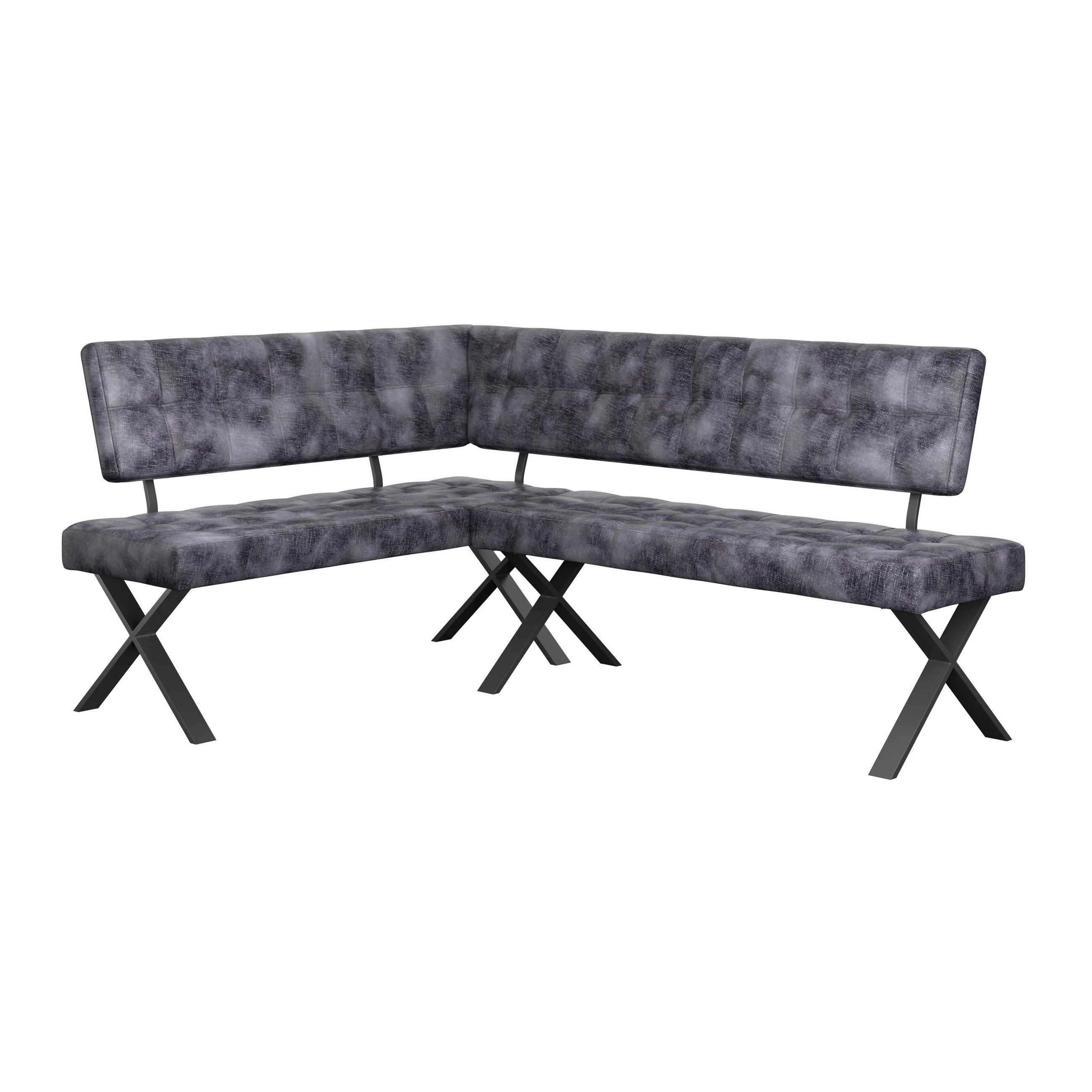 Eckbank Anthrazit Webstoff Donna Re 150x200 Cm