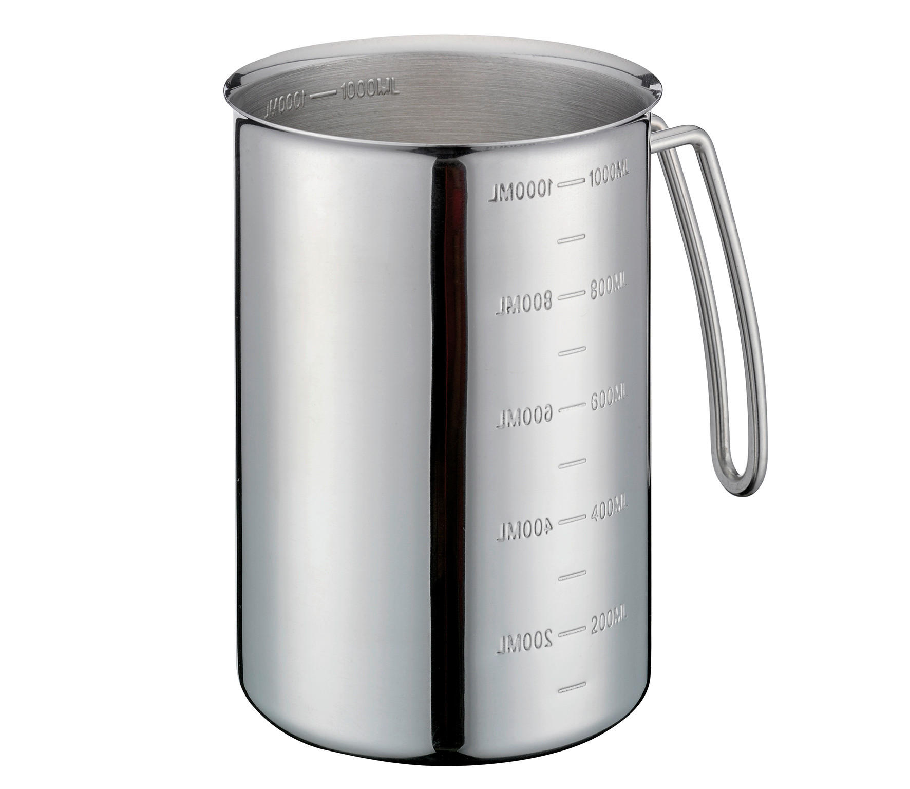 MESSBECHER - Edelstahlfarben, Basics, Metall (10,5/14,5cm) - KÜCHENPROFI