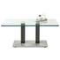 COUCHTISCH in Metall, Glas 110/70/46-65 cm - Edelstahlfarben/Grau, Design, Glas/Kunststoff (110/70/46-65cm) COUCHTISCH in Metall, Glas 110/70/46-65 cm - Edelstahlfarben/Grau, Design, Glas/Kunststoff (110/70/46-65cm)
