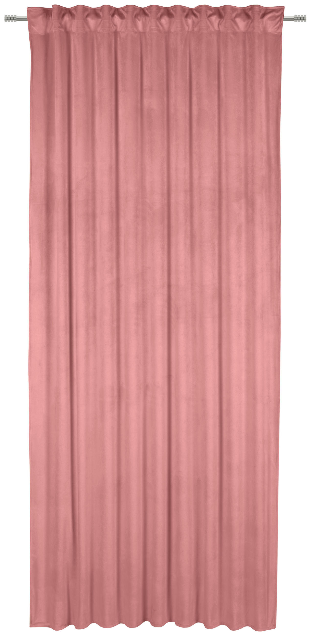 HOTOVÝ ZÁVES, nepriehľadné, 135/245 cm - ružová/červená, Basics, textil (135/245cm) - Esposa