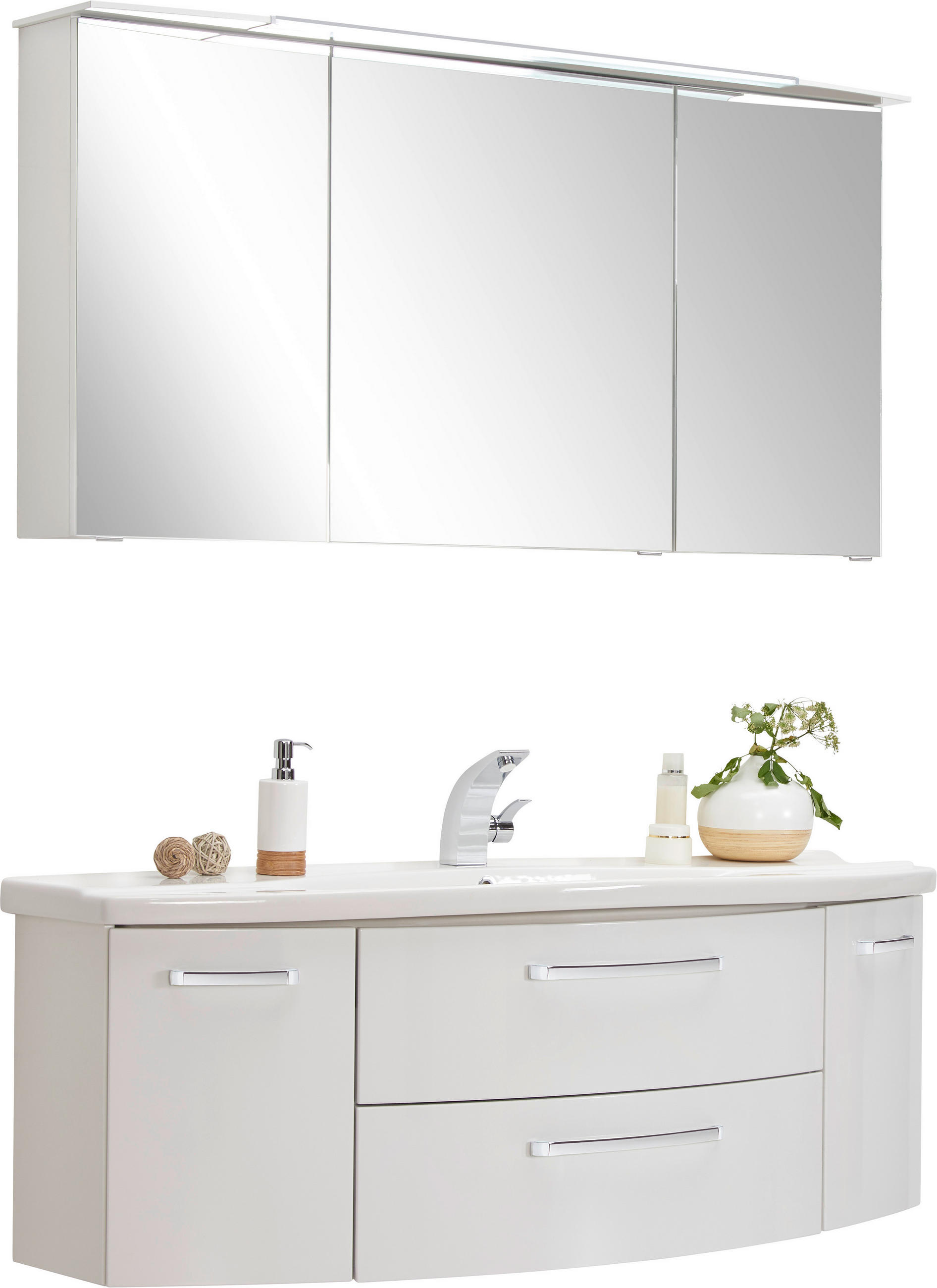 KÚPEĽŇA biela - biela, Konventionell, kompozitné drevo/keramika (140cm) - Sadena