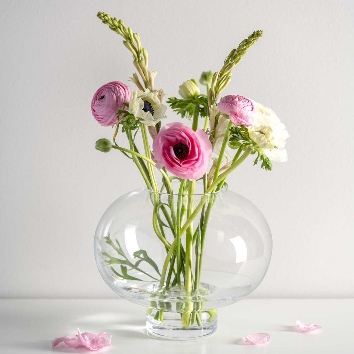 VASE 18,50 cm  - Transparent, Basics, Glas (22,30/18,50/22,30cm) - Leonardo