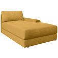 BIGSOFA Cord Senfgelb  - Senfgelb/Schwarz, MODERN, Kunststoff/Textil (117/93/190cm) - Carryhome