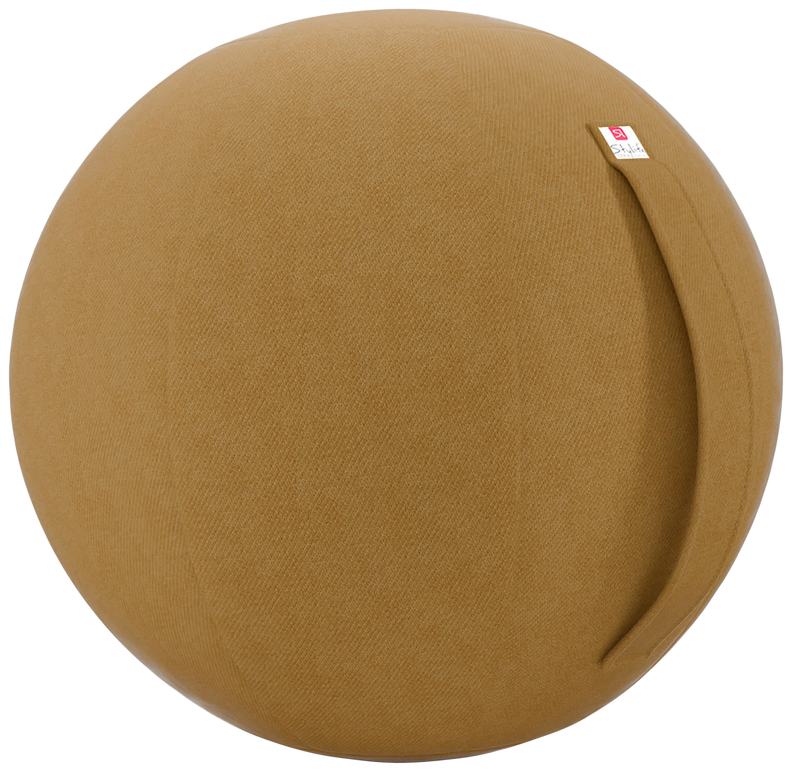SITZBALL Webstoff  - Currygelb, Design, Textil (65cm) - Stylife