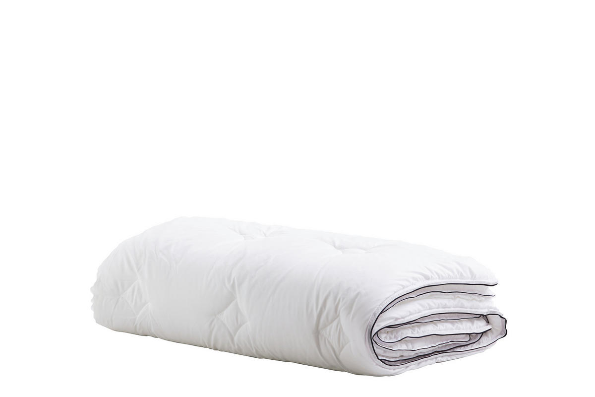 VIERJAHRESZEITENDECKE  - Weiß, Basics, Textil (200/200/3cm) - Yatas