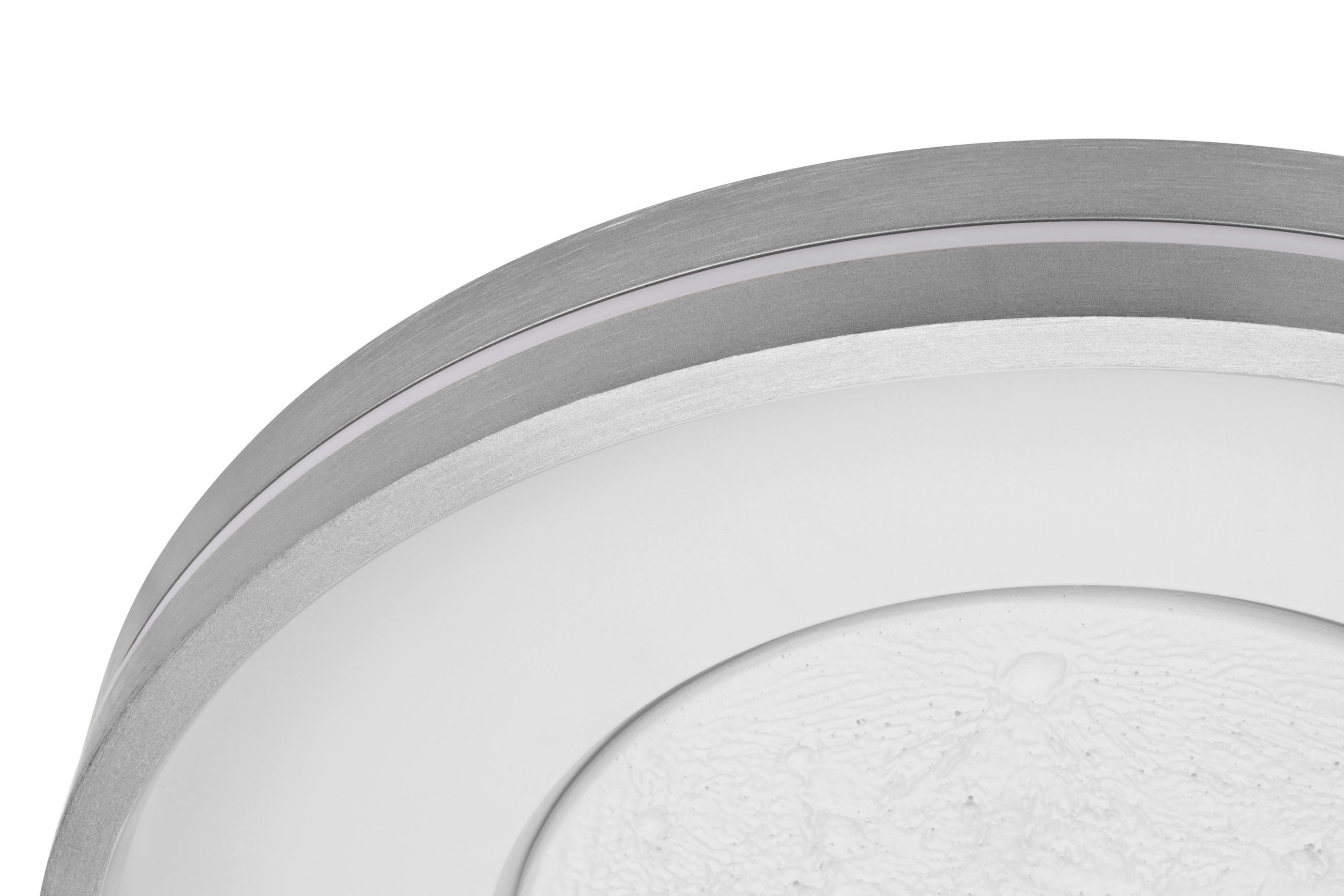 LED-DECKENLEUCHTE Bakersfield 48/8,5 cm   - Grau, Design, Metall (48/8,5cm) - Novel