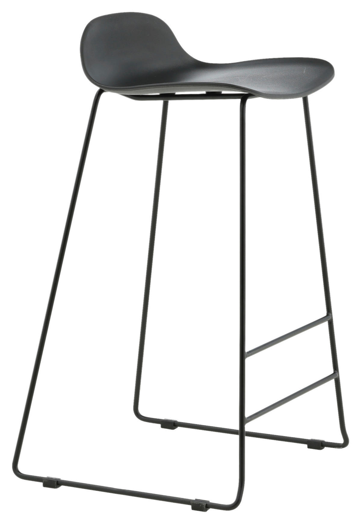 BARPALL SET i svart  - svart, Design, metall/plast (50/87/42cm) - Livetastic