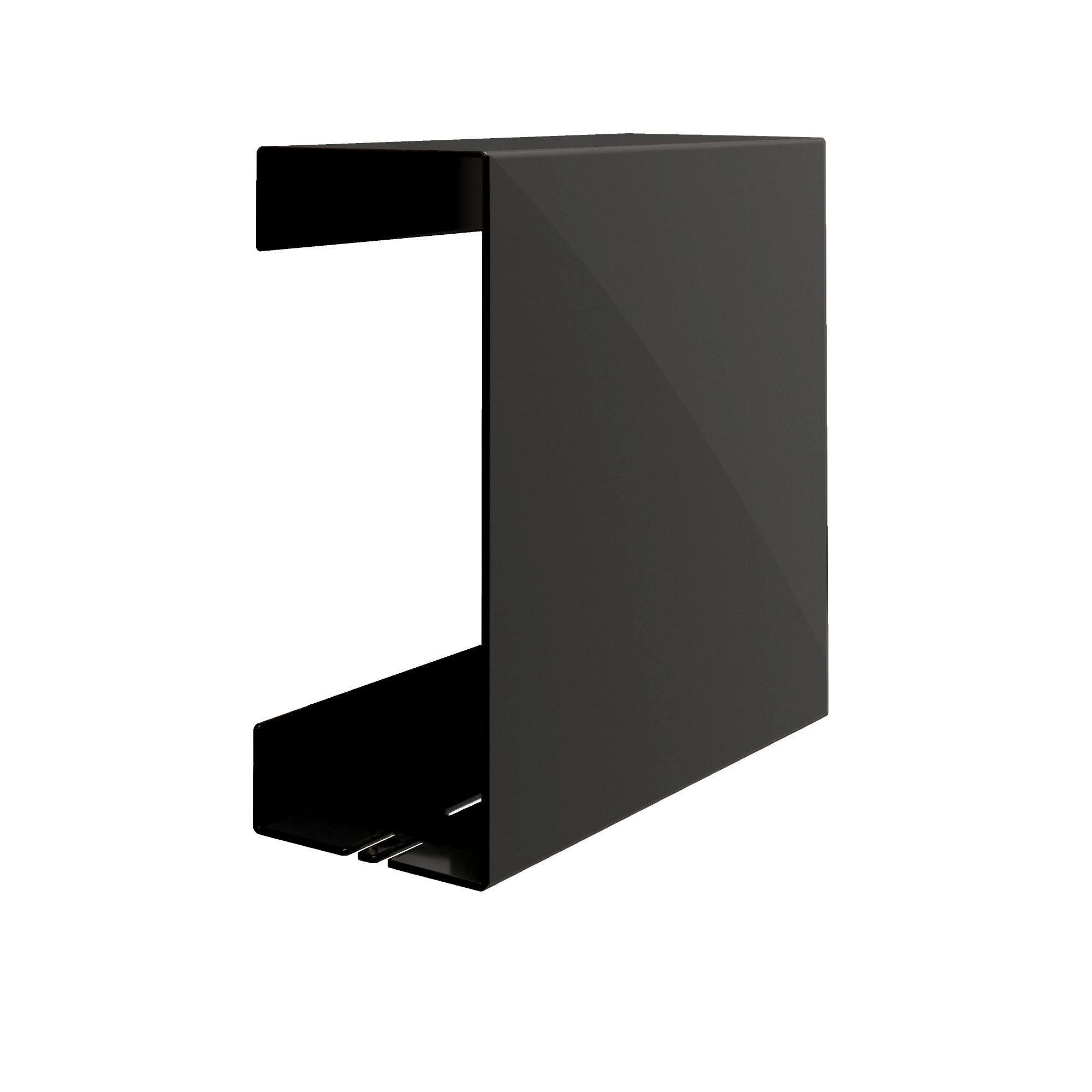 DUSCHABLAGE Metall  - Schwarz, Basics, Metall (22,5/22,5/9,5cm) - Novel