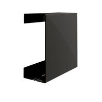 DUSCHABLAGE Metall  - Schwarz, Basics, Metall (22,5/22,5/9,5cm) - Novel