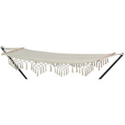 HÄNGEMATTE Mischgewebe Beige - Beige, LIFESTYLE, Textil (200/80cm)
