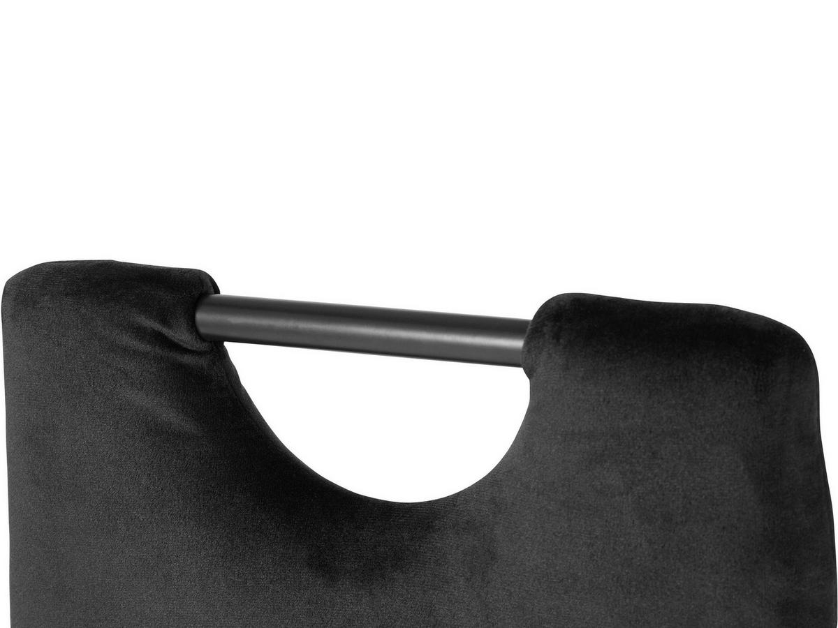 STUHL-SET 4 Stück  in Velours  - Schwarz, MODERN, Textil/Metall (42/98/53cm) - MID.YOU