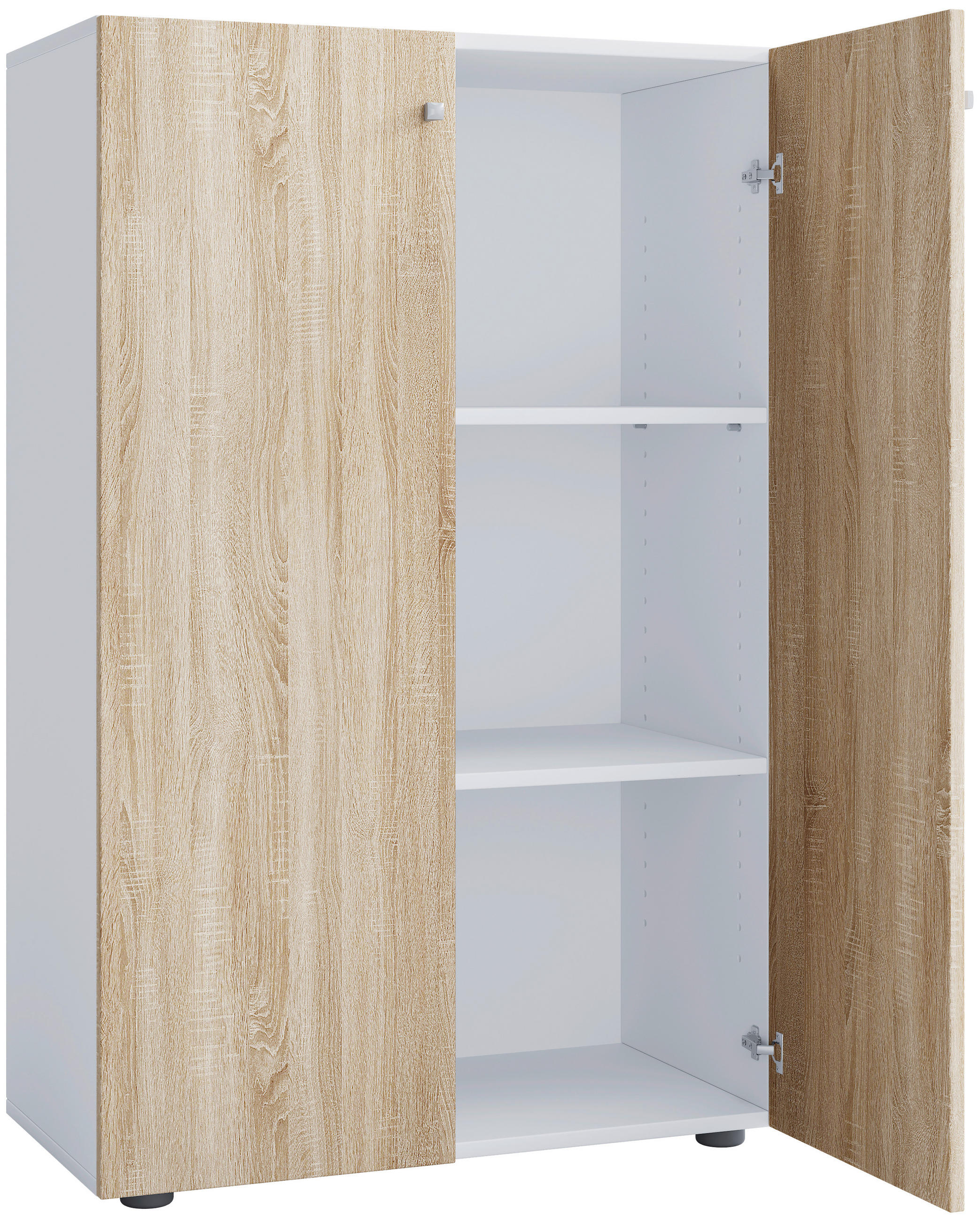 AKTENSCHRANK 70/110/39 cm  - Weiß/Sonoma Eiche, Design, Holzwerkstoff (70/110/39cm) - MID.YOU