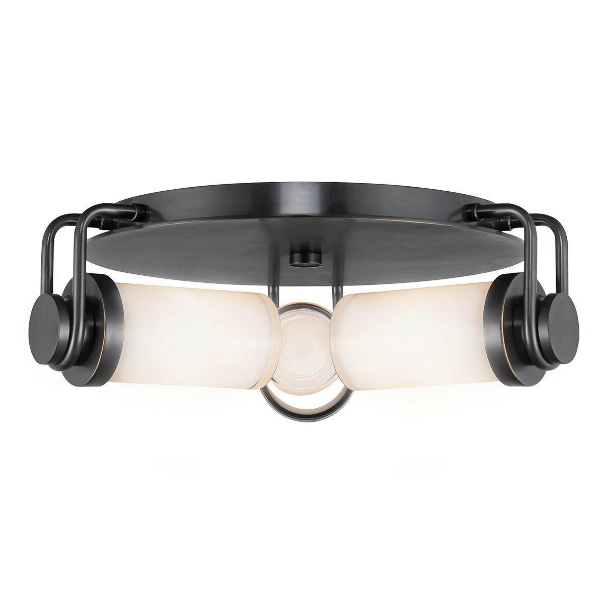 STROPNÉ SVIETIDLO, 42,2/14,2 cm  - bronzová, Konventionell, kov/sklo (42,2/14,2cm) - Elstead Lighting
