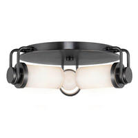 Plafonieră  42,2/14,2 cm    - bronz, Konventionell, sticlă/metal (42,2/14,2cm) - Elstead Lighting