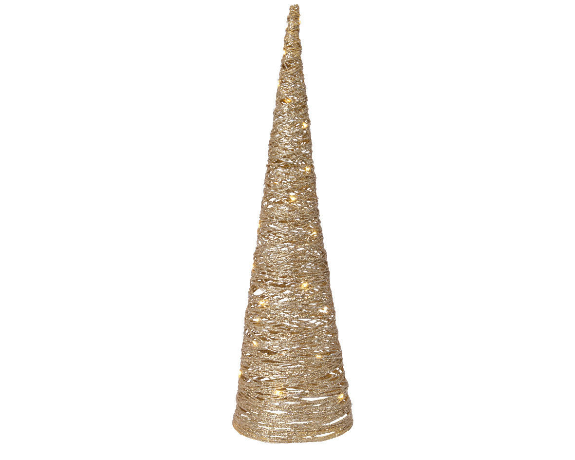 UKRASNA LED LAMPA - zlatna, Osnovno, papir (60cm) - X-Mas
