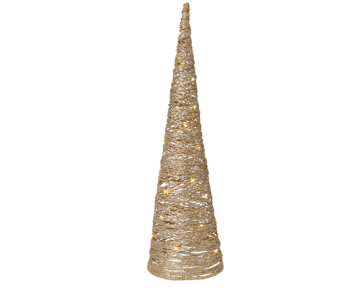 UKRASNA LED LAMPA - zlatna, Osnovno, papir (60cm) - X-Mas