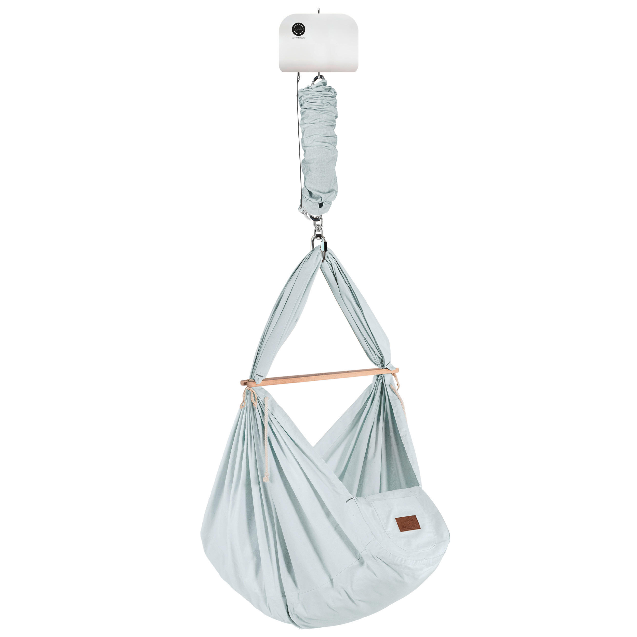 FEDERWIEGE  Hellgrau  - Hellgrau, Basics, Textil (137/30/165cm) - SCHMUSEWOLKE